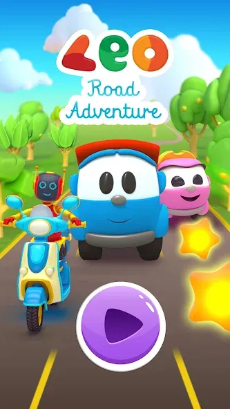 Leo Runner: car games for kids [МОД Mega Pack] APK Android Screenshot 5