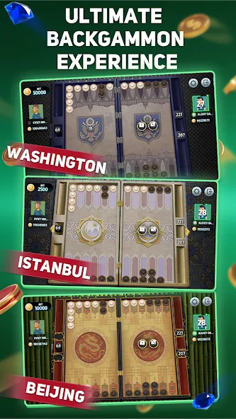 Backgammon Tournament [МОД Все открыто] APK Android Screenshot 2