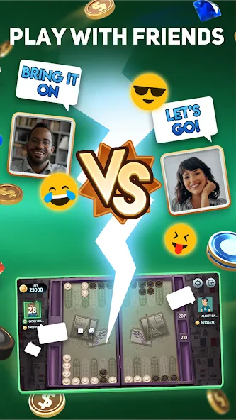 Backgammon Tournament [МОД Все открыто] APK Android Screenshot 4