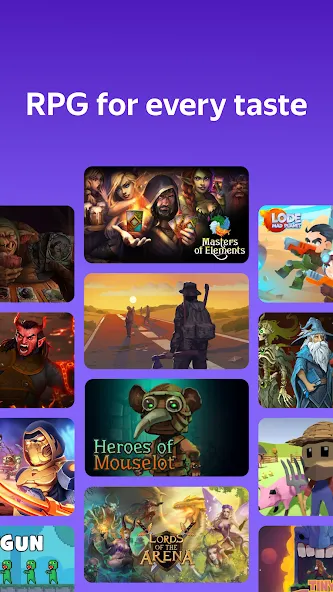 Yandex Games RPG and Role [МОД Много денег] APK Android Screenshot 3