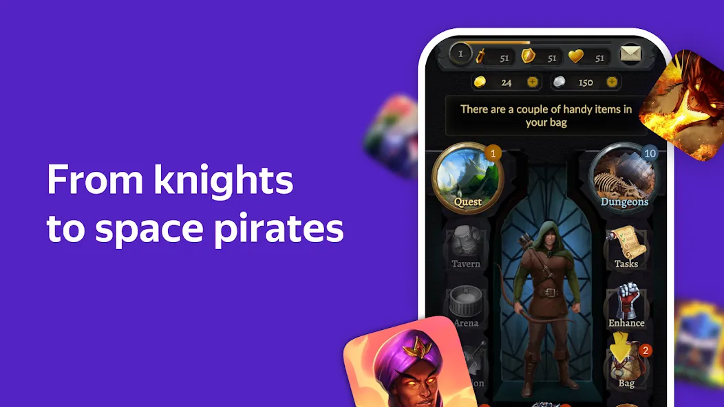Yandex Games RPG and Role [МОД Много денег] APK Android Screenshot 4