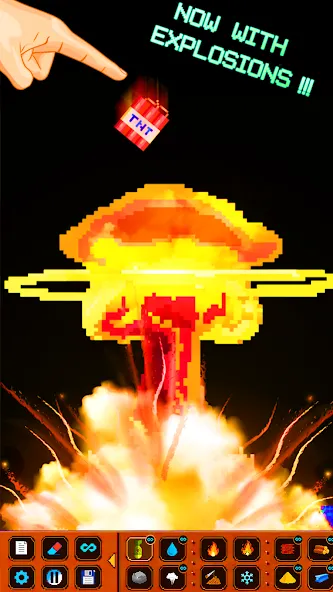 SandBox: Powder Simulator [МОД Бесконечные монеты] APK Android Screenshot 1