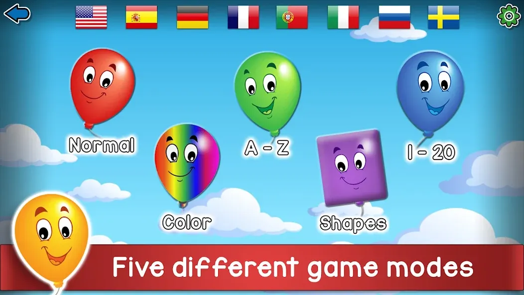 Kids Balloon Pop Game [МОД Меню] APK Android Screenshot 1