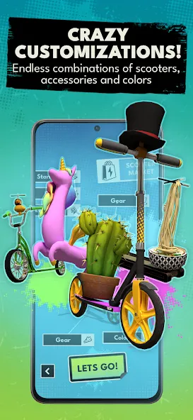 Touchgrind Scooter (Тачгринд Скутер) [МОД Все открыто] APK Android Screenshot 5