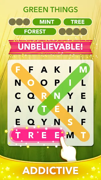 Word Heaps Search - Word Games (Ворд Хипс Срч) [МОД Бесконечные монеты] APK Android Screenshot 2