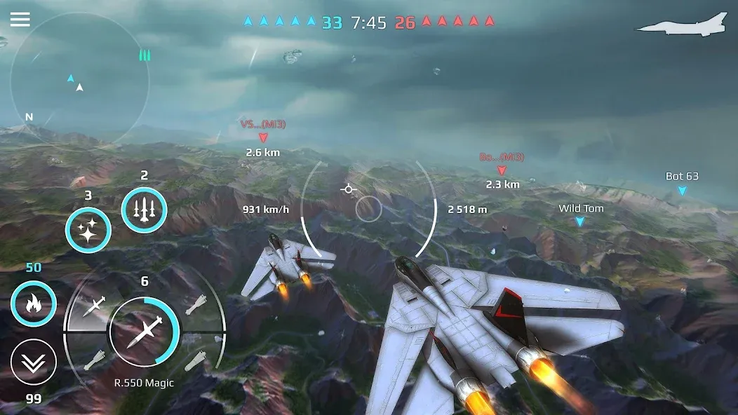 Sky Combat: War Planes Online (Скай Комбат) [МОД Unlocked] APK Android Screenshot 4