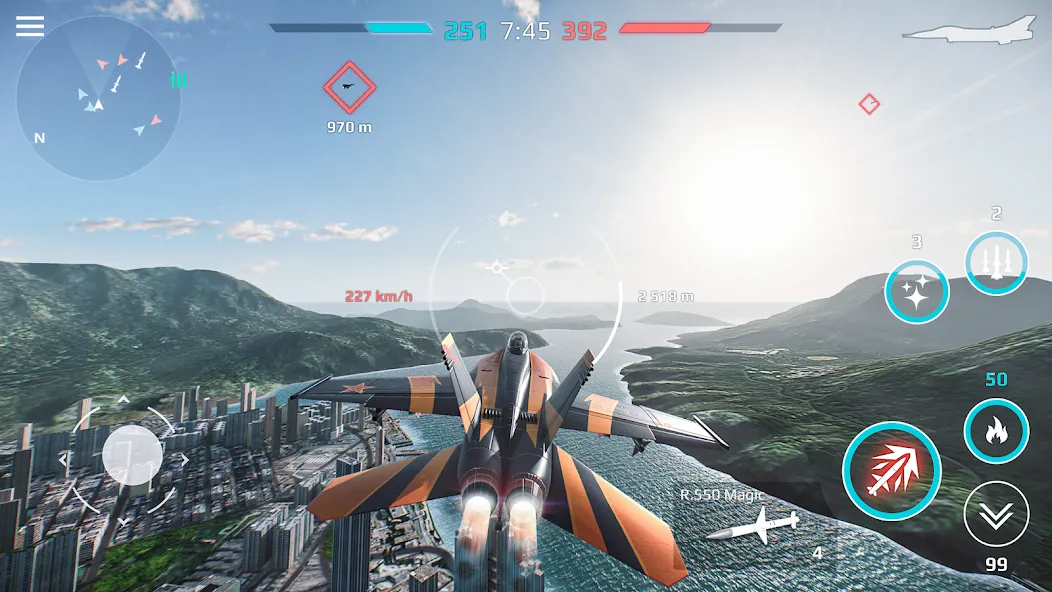 Sky Combat: War Planes Online (Скай Комбат) [МОД Unlocked] APK Android Screenshot 5