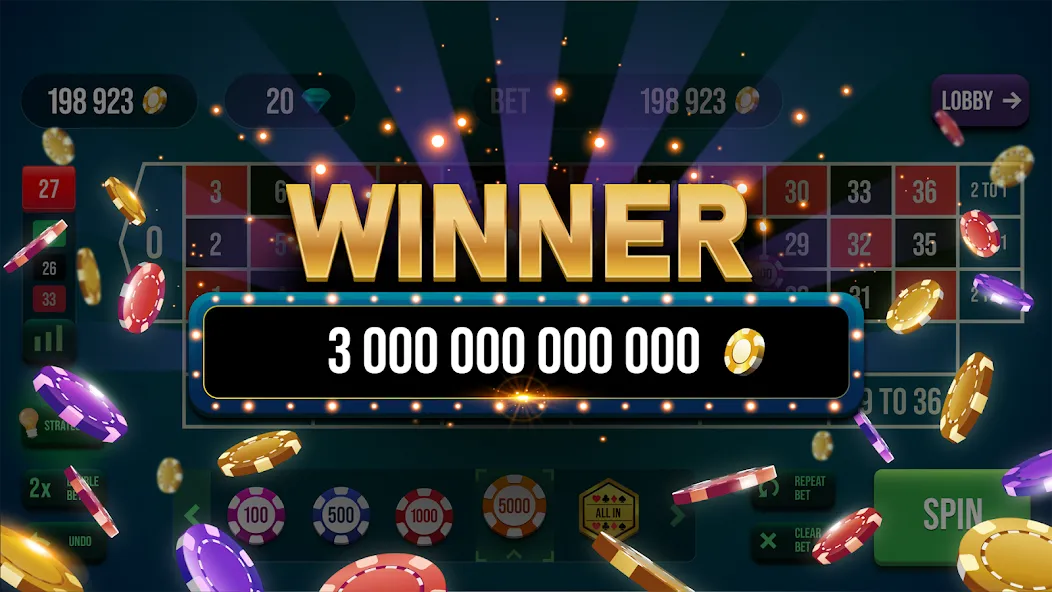 Roulette All Star: Casino Game (Рулетка Олл Стар) [МОД Unlocked] APK Android Screenshot 5