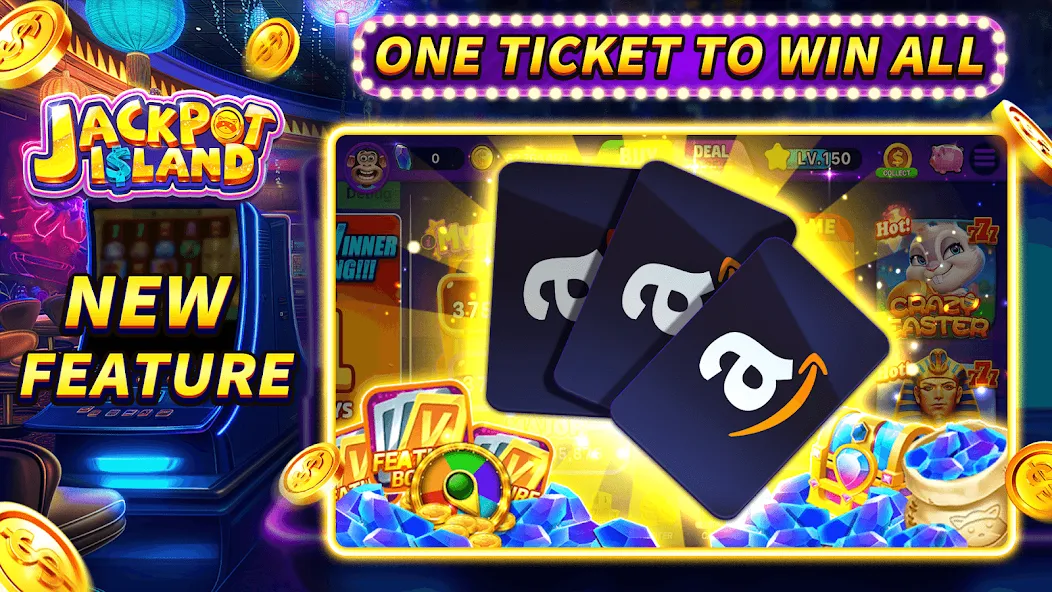 Jackpot Island - Slots Machine (Джекпот Айленд) [МОД Меню] APK Android Screenshot 3