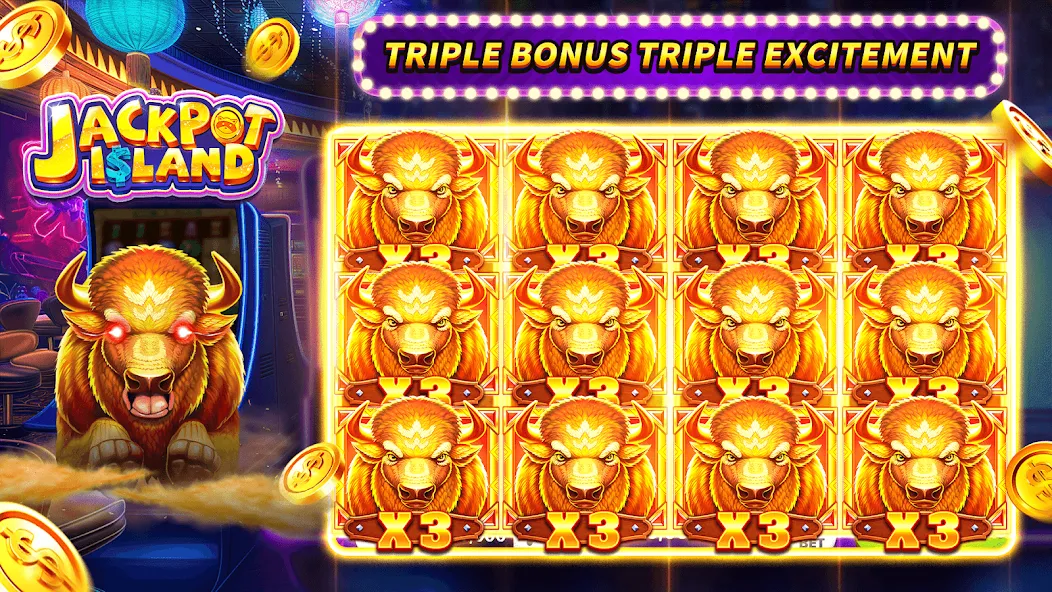 Jackpot Island - Slots Machine (Джекпот Айленд) [МОД Меню] APK Android Screenshot 5
