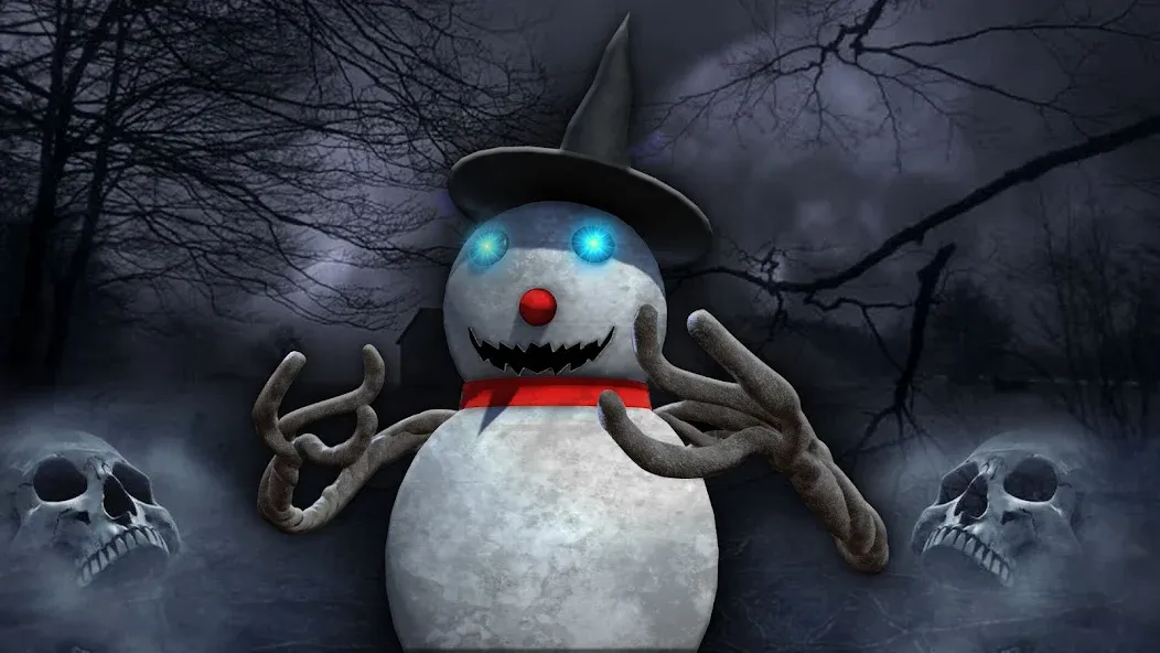 Evil Scary Snowman  Games 3d (Ивил Скари Сноумэн Геймс 3д) [МОД Mega Pack] APK Android Screenshot 1