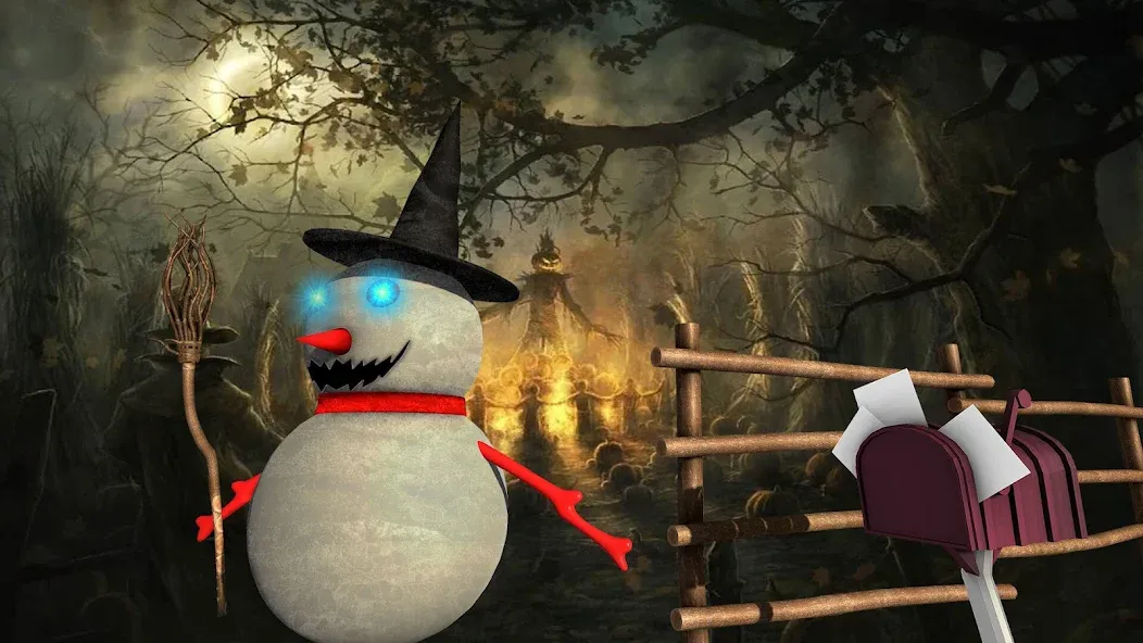 Evil Scary Snowman  Games 3d (Ивил Скари Сноумэн Геймс 3д) [МОД Mega Pack] APK Android Screenshot 2