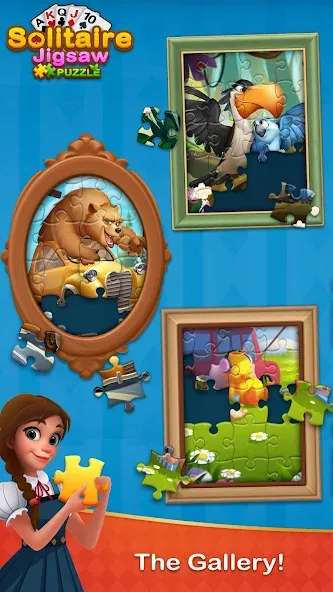 Solitaire Jigsaw Puzzle (Солитер Пазл) [МОД Все открыто] APK Android Screenshot 4