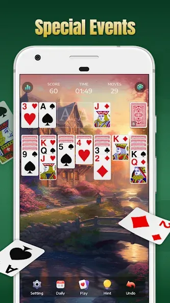 Solitaire - Classic Card Games [МОД Много денег] APK Android Screenshot 3