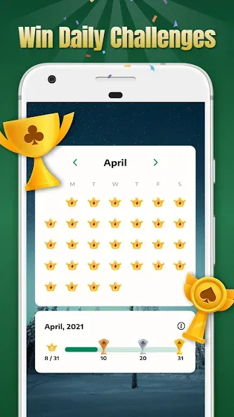 Solitaire - Classic Card Games [МОД Много денег] APK Android Screenshot 5