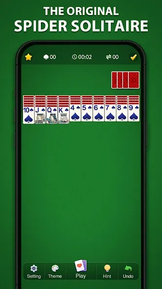 Spider Solitaire Classic [МОД Меню] APK Android Screenshot 1