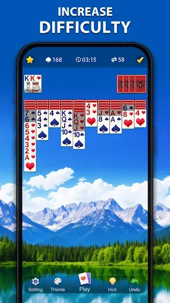 Spider Solitaire Classic [МОД Меню] APK Android Screenshot 3