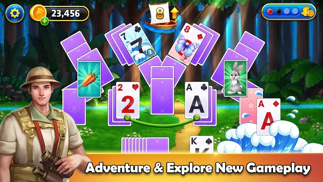 Tripeaks Solitaire - Home Town [МОД Mega Pack] APK Android Screenshot 2
