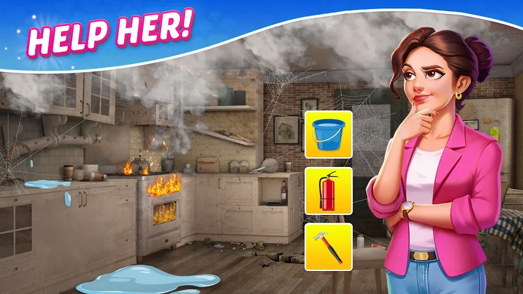 Solitaire Dream Decor (Дрим Декор) [МОД Бесконечные монеты] APK Android Screenshot 1