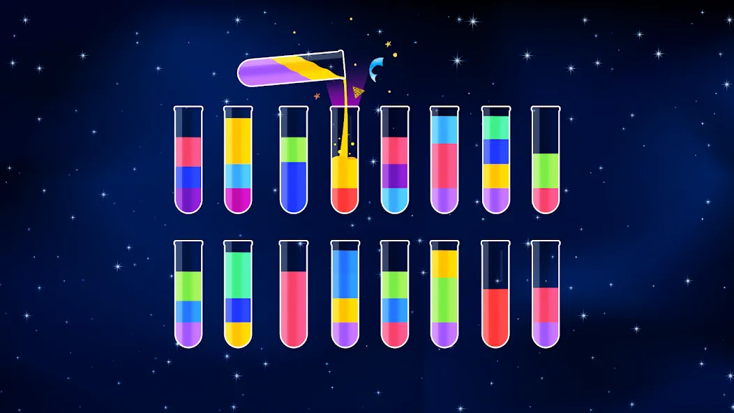 Water Sort Puzzle - Color Game (Уотер Сорт Пазл) [МОД Все открыто] APK Android Screenshot 2