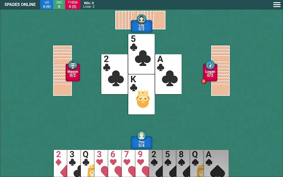 Spades Card Game (Спейдс Карточная Игра) [МОД Много денег] APK Android Screenshot 5