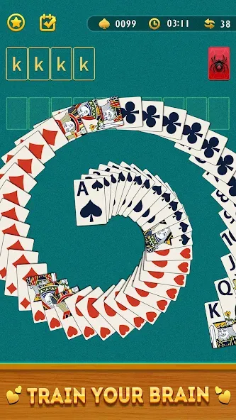 Spider Solitaire Card Game [МОД Все открыто] APK Android Screenshot 5