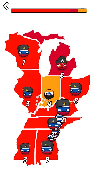 Country Balls Io: Battle Arena (Кантри Болс Ио) [МОД Бесконечные монеты] APK Android Screenshot 5