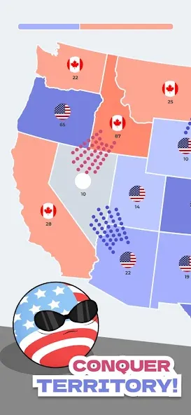 State Battle Conquer Territory (Конквер Стейт) [МОД Unlocked] APK Android Screenshot 3