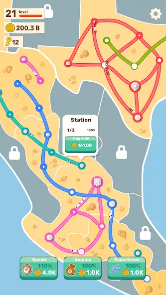 State Railroad: Train Game (Стейт Рейлроуд) [МОД Все открыто] APK Android Screenshot 3