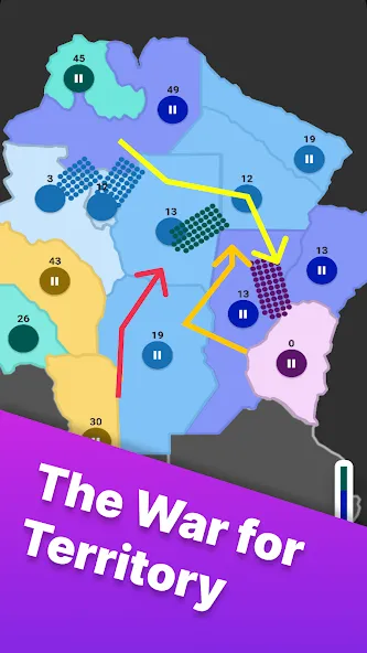 Territory games: tactics war (Тактикс ио) [МОД Все открыто] APK Android Screenshot 1