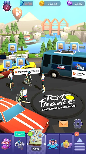 Tour de France Cycling Legends (Циклинг Легенды) [МОД Меню] APK Android Screenshot 3