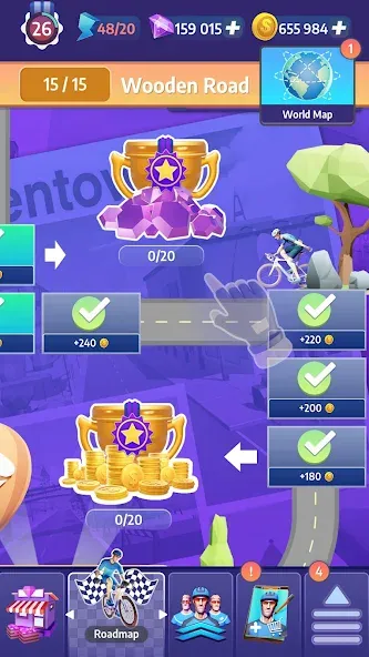 Tour de France Cycling Legends (Циклинг Легенды) [МОД Меню] APK Android Screenshot 5