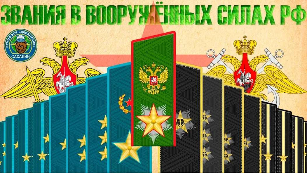 Звания ВС РФ [МОД Меню] APK Android Screenshot 1