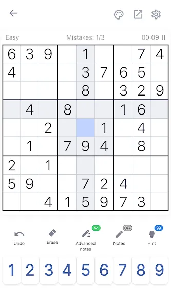 Sudoku - Classic Sudoku Puzzle [МОД Все открыто] APK Android Screenshot 1