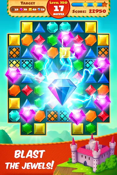 Jewel Empire : Quest & Match 3 [МОД Бесконечные монеты] APK Android Screenshot 4