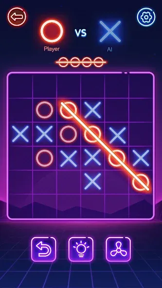 Tic Tac Toe 2 Player: XOXO [МОД Меню] APK Android Screenshot 2
