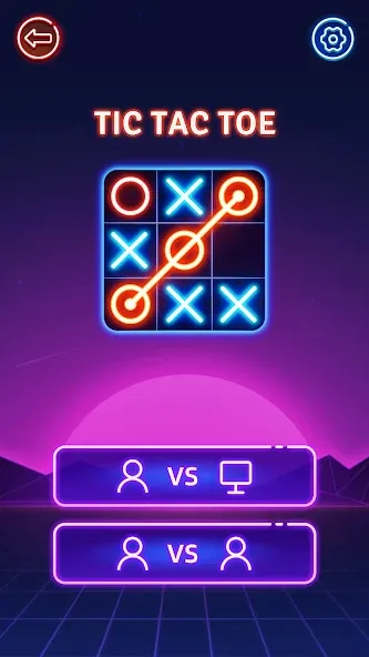 Tic Tac Toe 2 Player: XOXO [МОД Меню] APK Android Screenshot 3