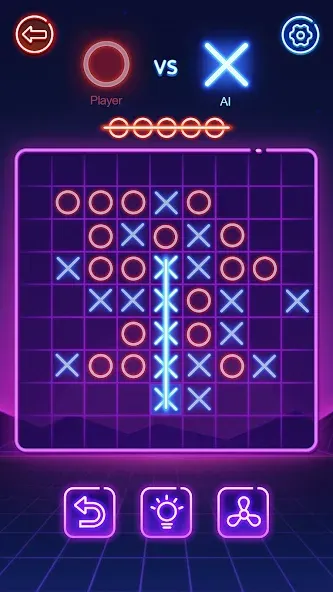 Tic Tac Toe 2 Player: XOXO [МОД Меню] APK Android Screenshot 4