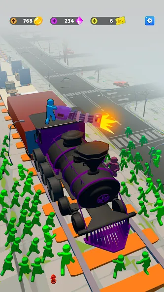 Train Defense: Zombie Game (Трейн Дефенс) [МОД Premium] APK Android Screenshot 1