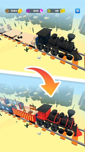 Train Defense: Zombie Game (Трейн Дефенс) [МОД Premium] APK Android Screenshot 3