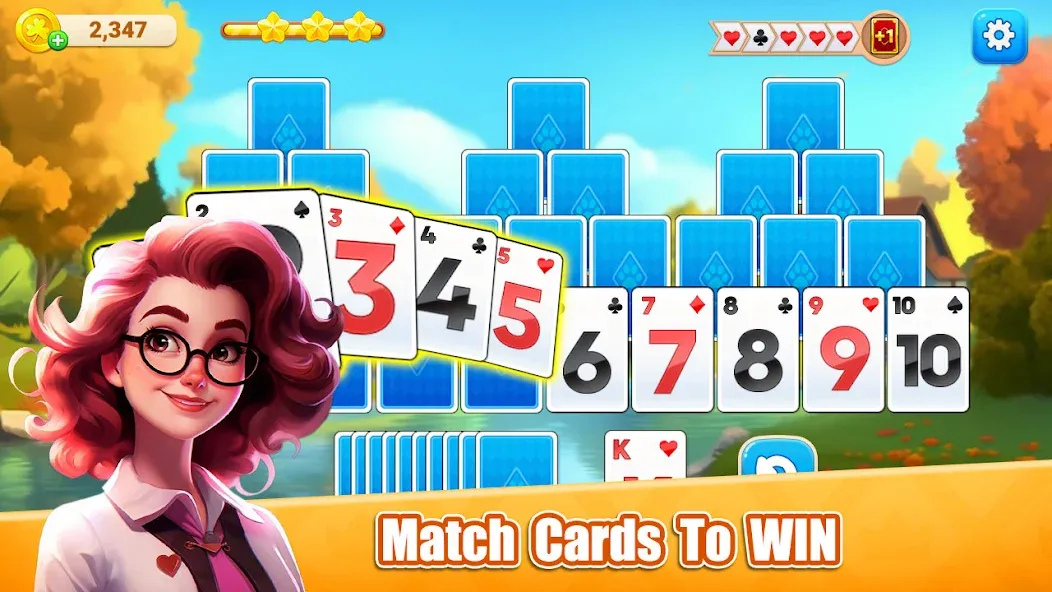 Solitarie TriPeaks  K (солитарий) [МОД Бесконечные монеты] APK Android Screenshot 3