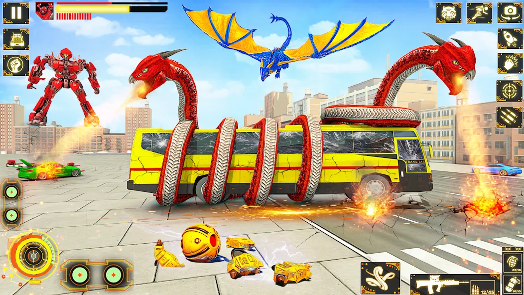 Snake Car Robot Transformation (Снейк Кар Робот Трансформейшн) [МОД Premium] APK Android Screenshot 3