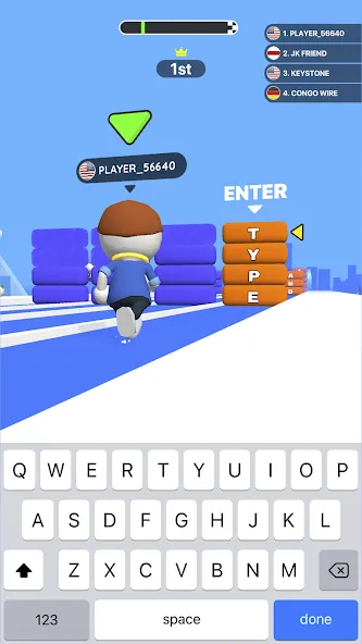Type Sprint: Typing Games (Тайп Спринт) [МОД Много денег] APK Android Screenshot 3
