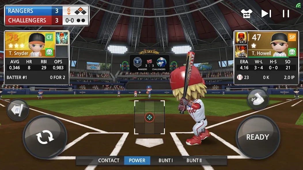 BASEBALL 9 (БЕЙСБОЛ 9) [МОД Бесконечные монеты] APK Android Screenshot 1