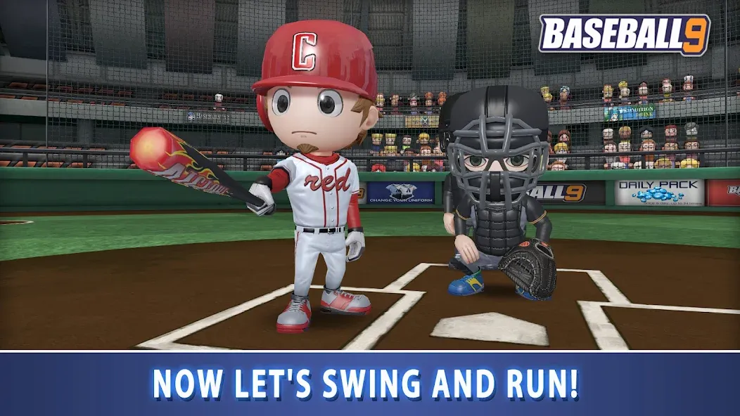 BASEBALL 9 (БЕЙСБОЛ 9) [МОД Бесконечные монеты] APK Android Screenshot 4