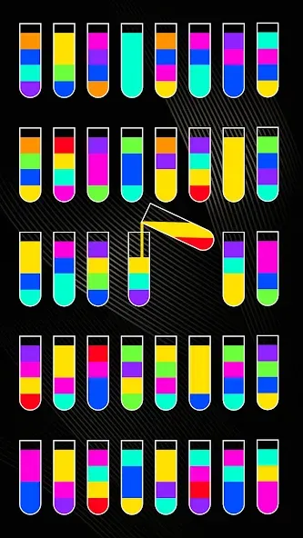 SortPuz 3D: Water Color Sort (СортПаз 3Д) [МОД Много денег] APK Android Screenshot 1