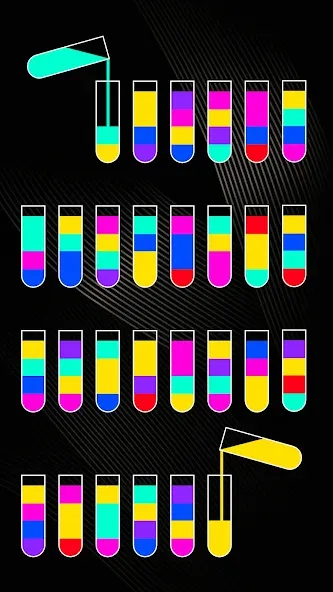 SortPuz 3D: Water Color Sort (СортПаз 3Д) [МОД Много денег] APK Android Screenshot 3