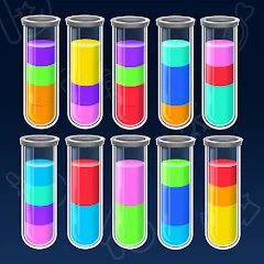 SortPuz 3D: Water Color Sort (СортПаз 3Д) [МОД Много денег] APK Android