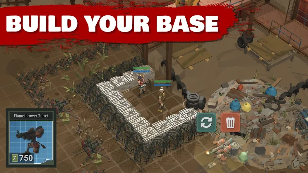 Overrun: Zombie Tower Defense (Оверран) [МОД Меню] APK Android Screenshot 3