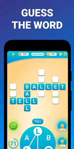 Words from word: Crosswords [МОД Много денег] APK Android Screenshot 3
